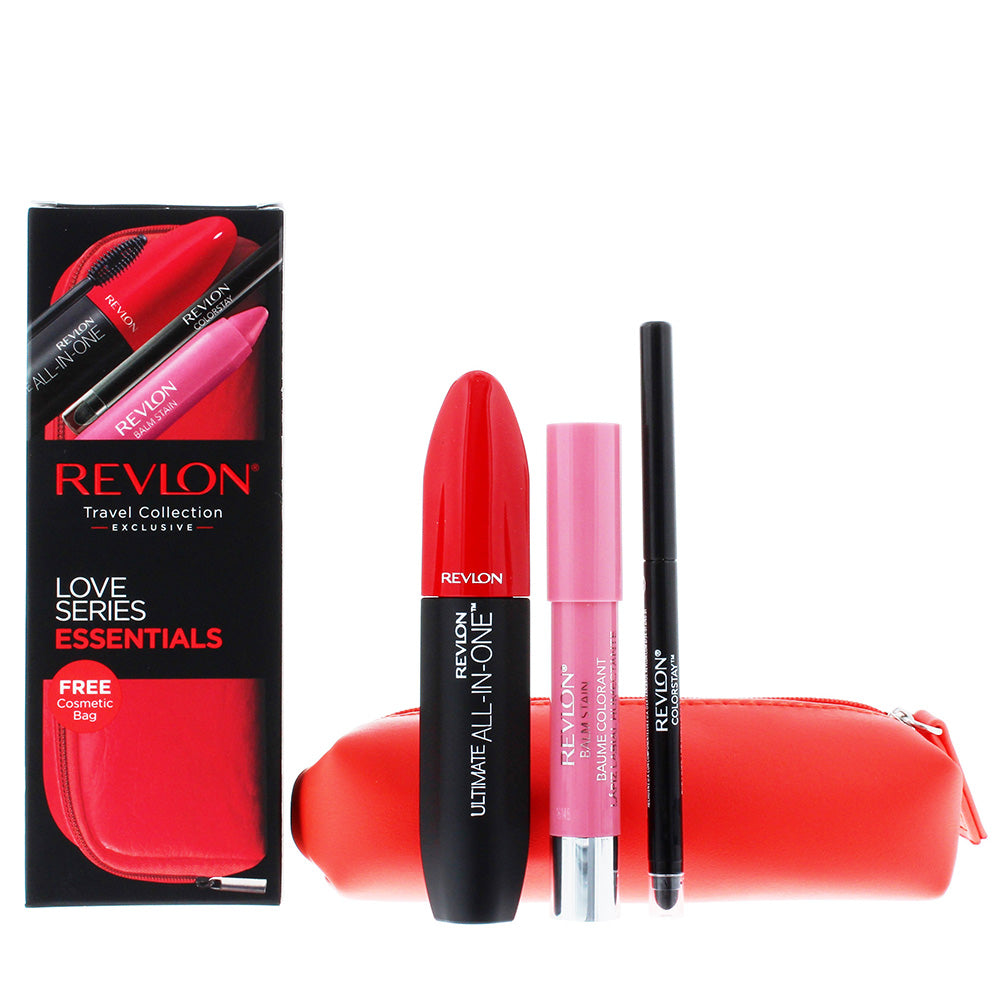Revlon Love Series Essentials Travel Collection Cosmetic Set 4 Pieces Gift Set
