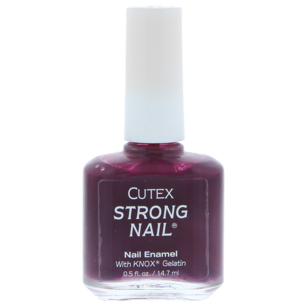 Cutex Strong Nail Eggplant Nail Polish 14.7ml