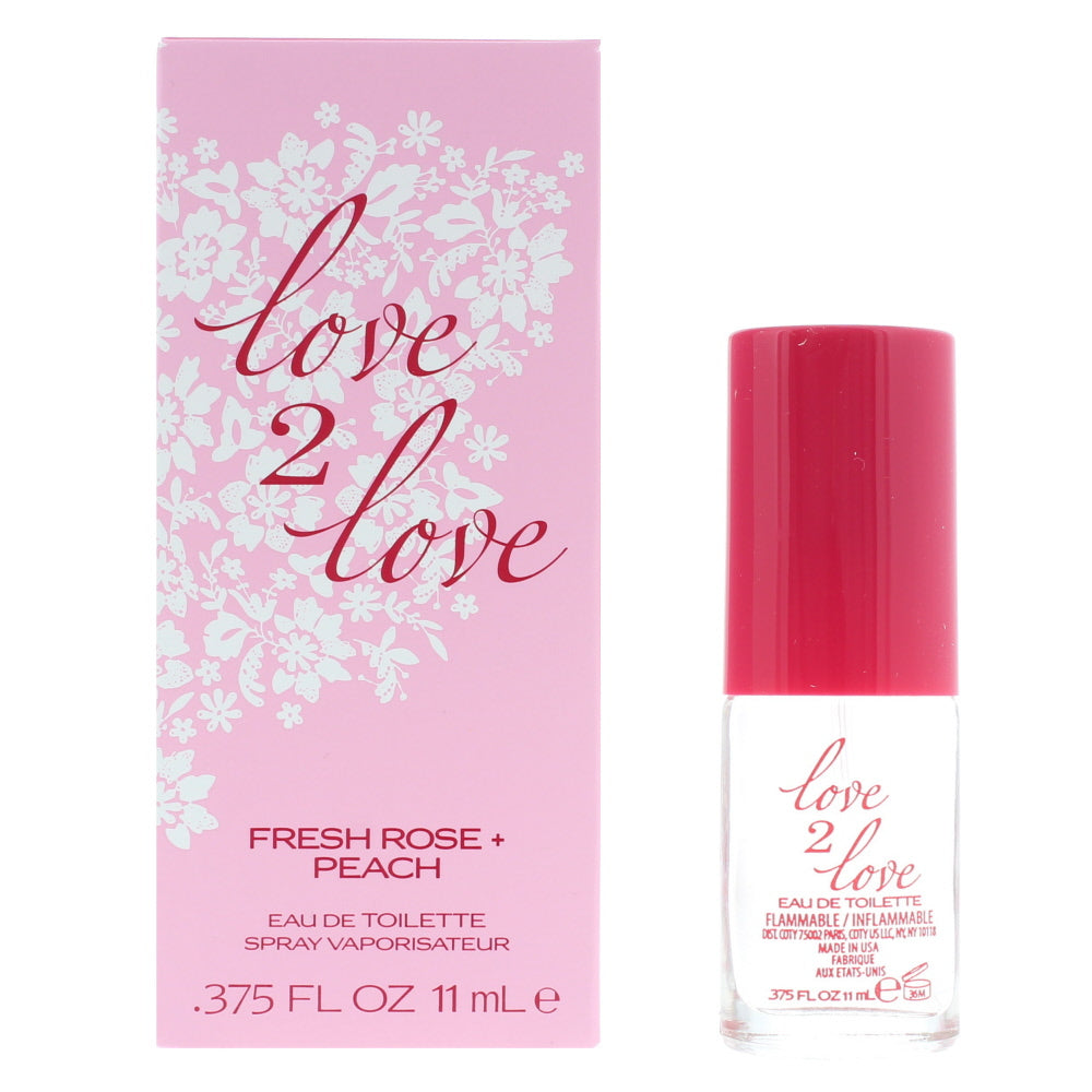 Love 2 Love Fresh Rose + Peach Eau de Toilette 11ml