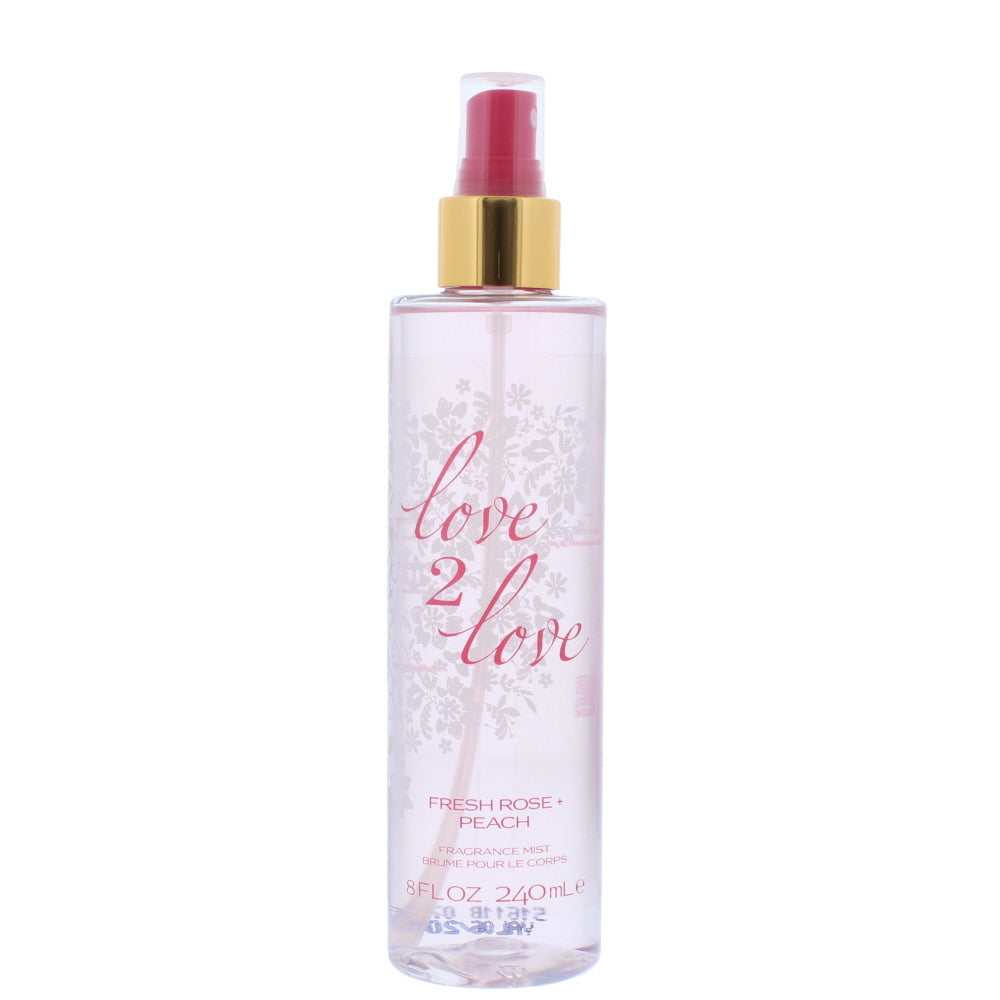Love 2 Love Fresh Rose + Peach Fragrance Mist 240ml
