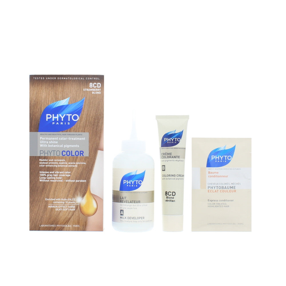 Phyto Phytocolor Permanent Color-Treatment Ultra Shine 8Cd  Strawberry Blond Hair Colour 60ml