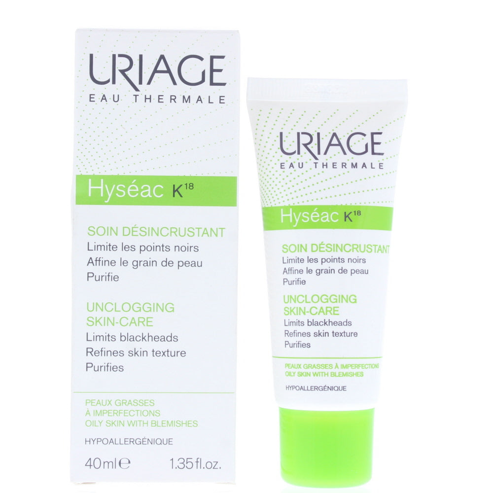 Uriage Hyséac K18 Unclogging Skin-Care Oily Skin With Blemishes Emulsion 40ml