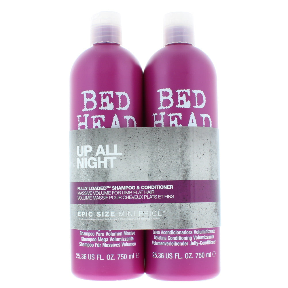 Tigi Bed Head Fully Loaded Up All Night Duo Pack Shampoo & Conditioner 750ml