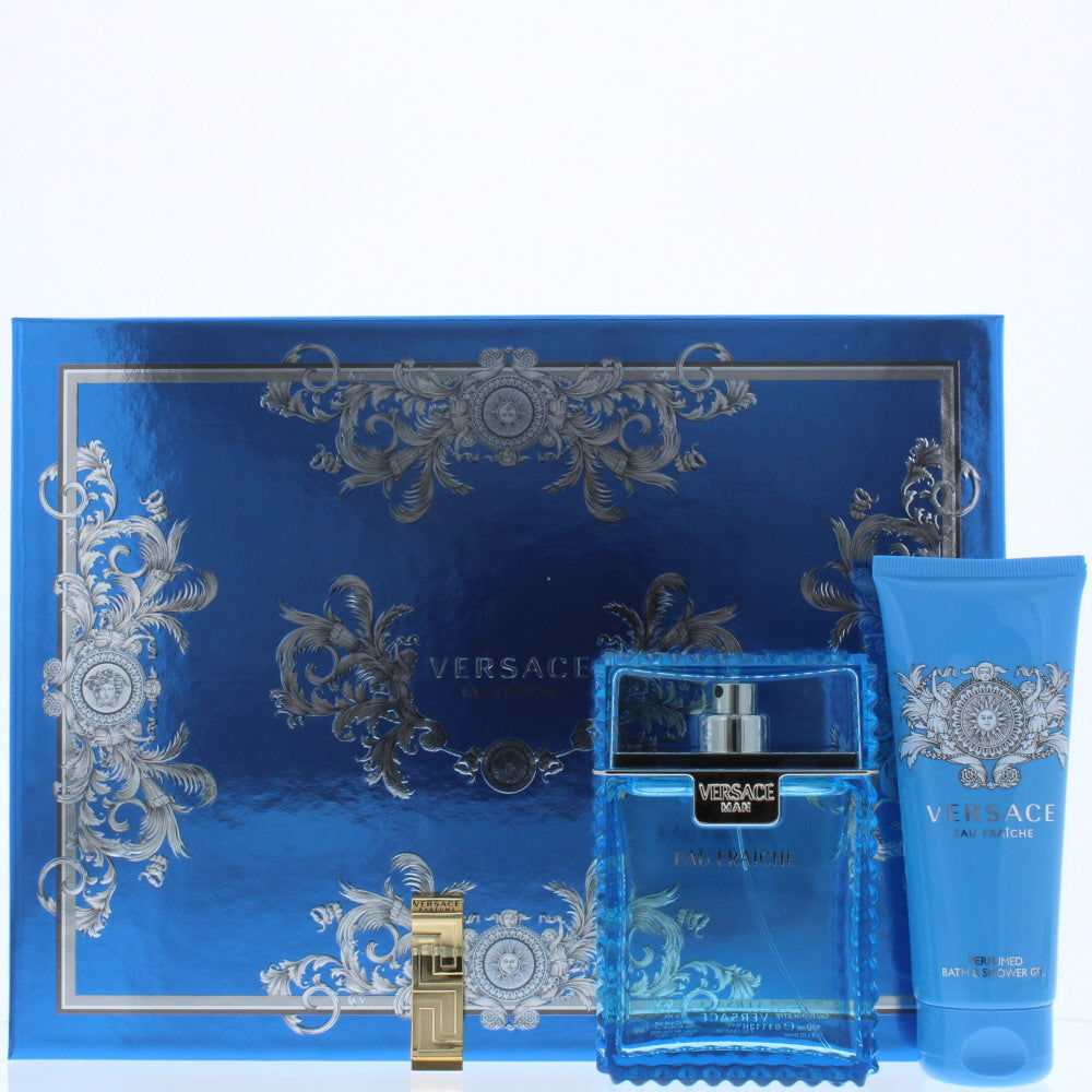 Versace Man Eau Fraiche Eau de Toilette 3 Pieces Gift Set