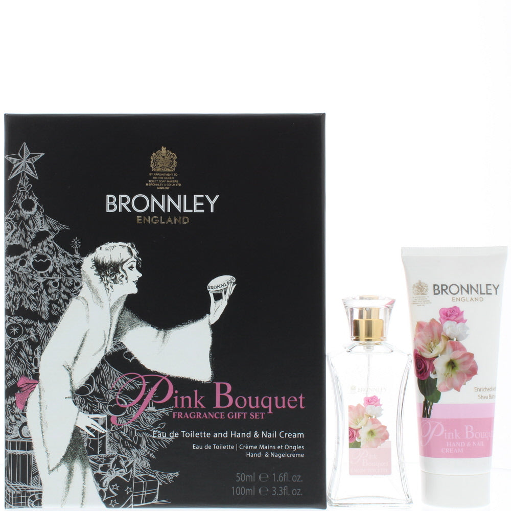 Bronnley Pink Bouquet Eau de Toilette 2 Pieces Gift Set