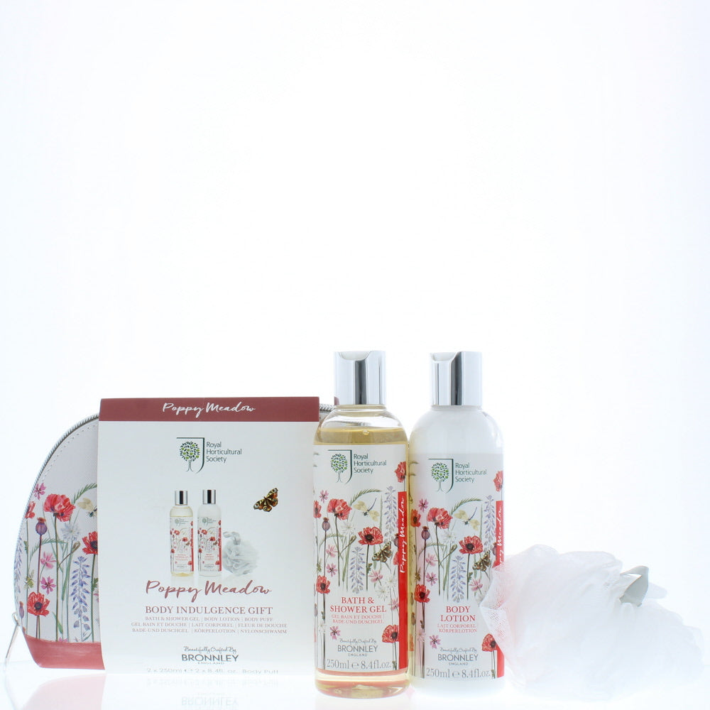 Bronnley Poppy Meadow Limited Edition Bodycare Set 4 Pieces Gift Set