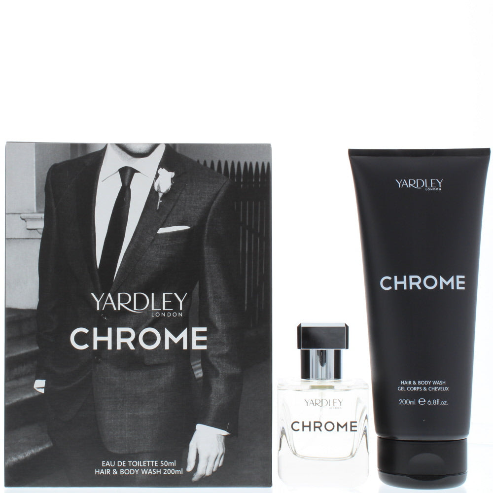 Yardley Chrome Eau de Toilette 2 Pieces Gift Set