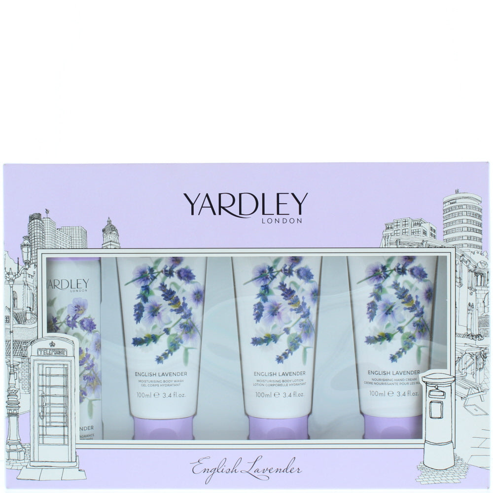 Yardley English Lavender Bath & Body 4 Pieces Gift Set