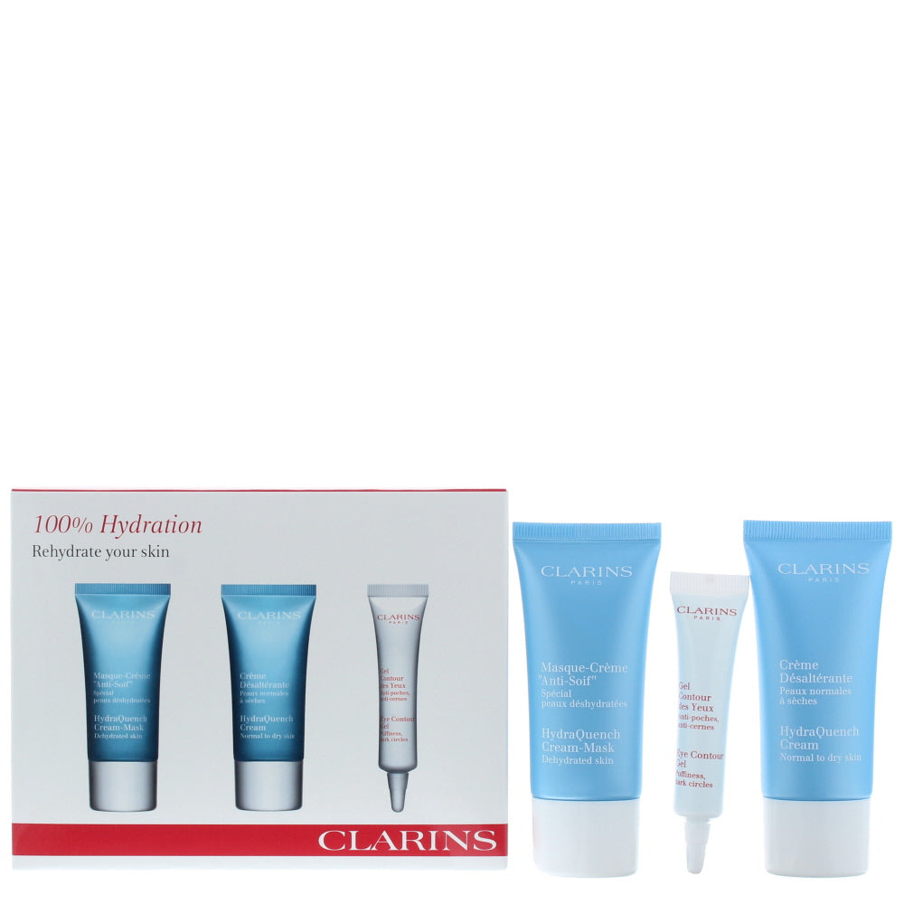 Clarins 100% Hydration Skincare Set 3 Pieces Gift Set