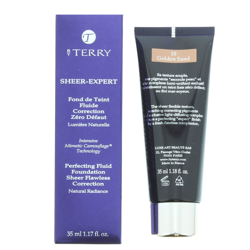 By Terry Sheer-Expert Perfecting Fluid N°10 Golden Sand Foundation 35ml