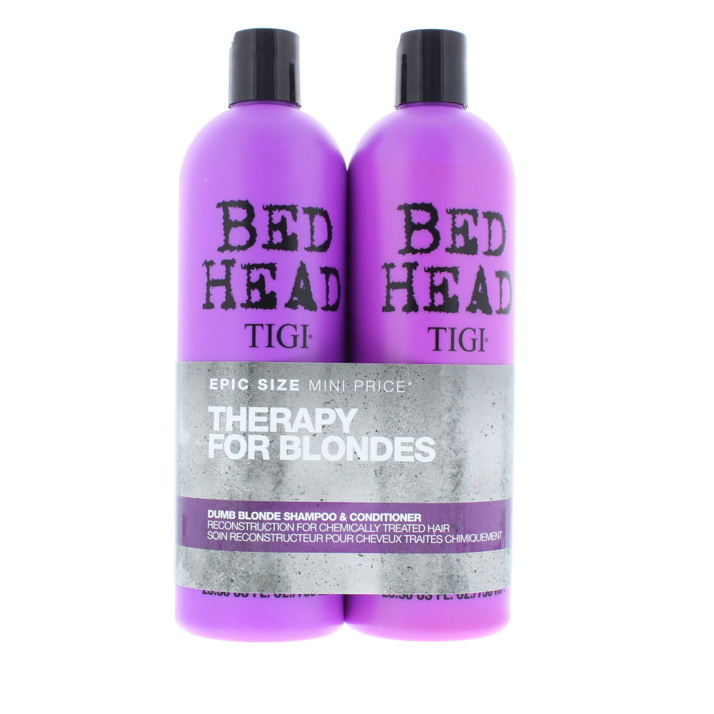 Tigi Bed Head Dumb Blonde Therapy For Blondes Duo Pack Shampoo & Conditioner 750ml