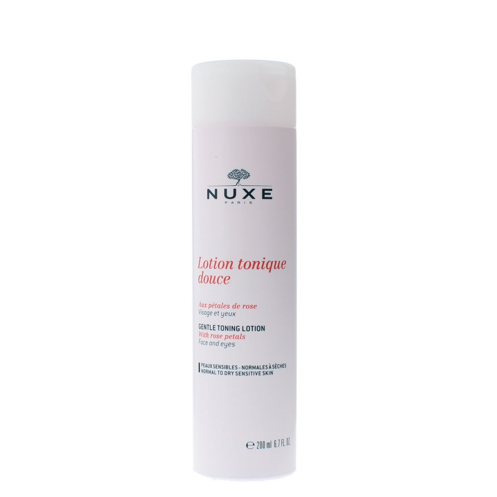 Nuxe Gentle Toning Lotion  With Rose Petals  For Normal To Dry Sensative Skin Face & Eyes Lotion 200ml