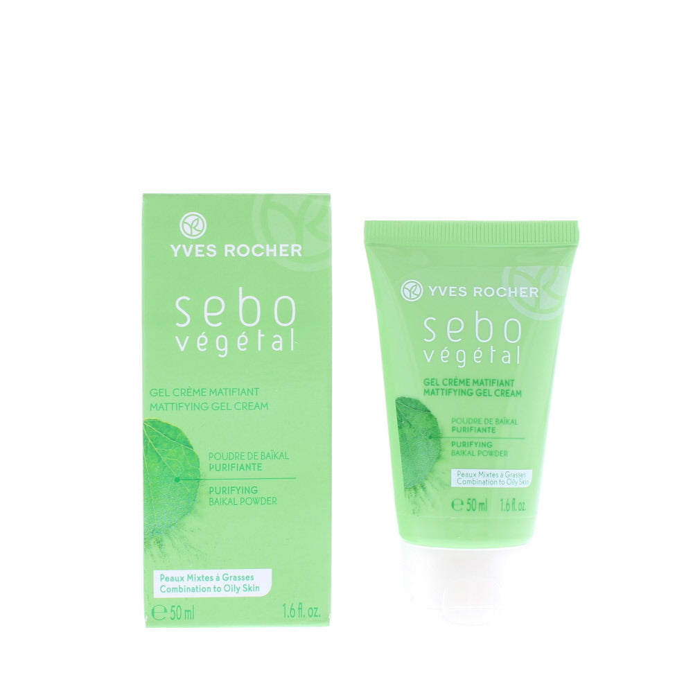 Yves Rocher Sebo Vegetal Purifying Baikal Powder Gel Cream Combination To Oily Skin Cleanser 50ml