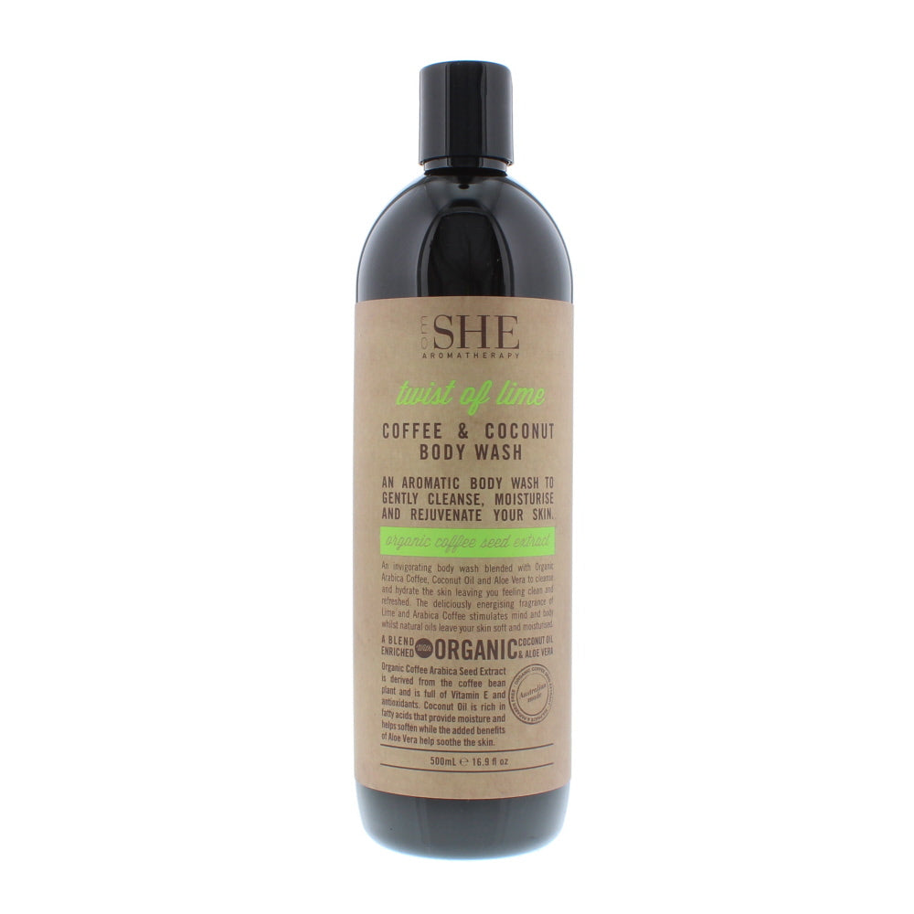 Om She Coffee & Coconut Twist Of Lime Body Wash 500ml