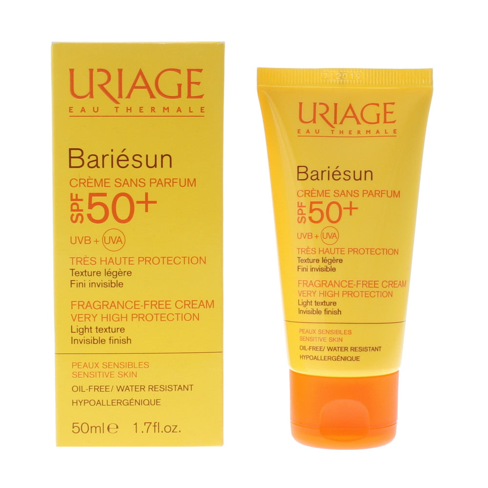 Uriage Spf 50+ Very High Protection Fragrance-Free Sensitive Skin Cream 50ml