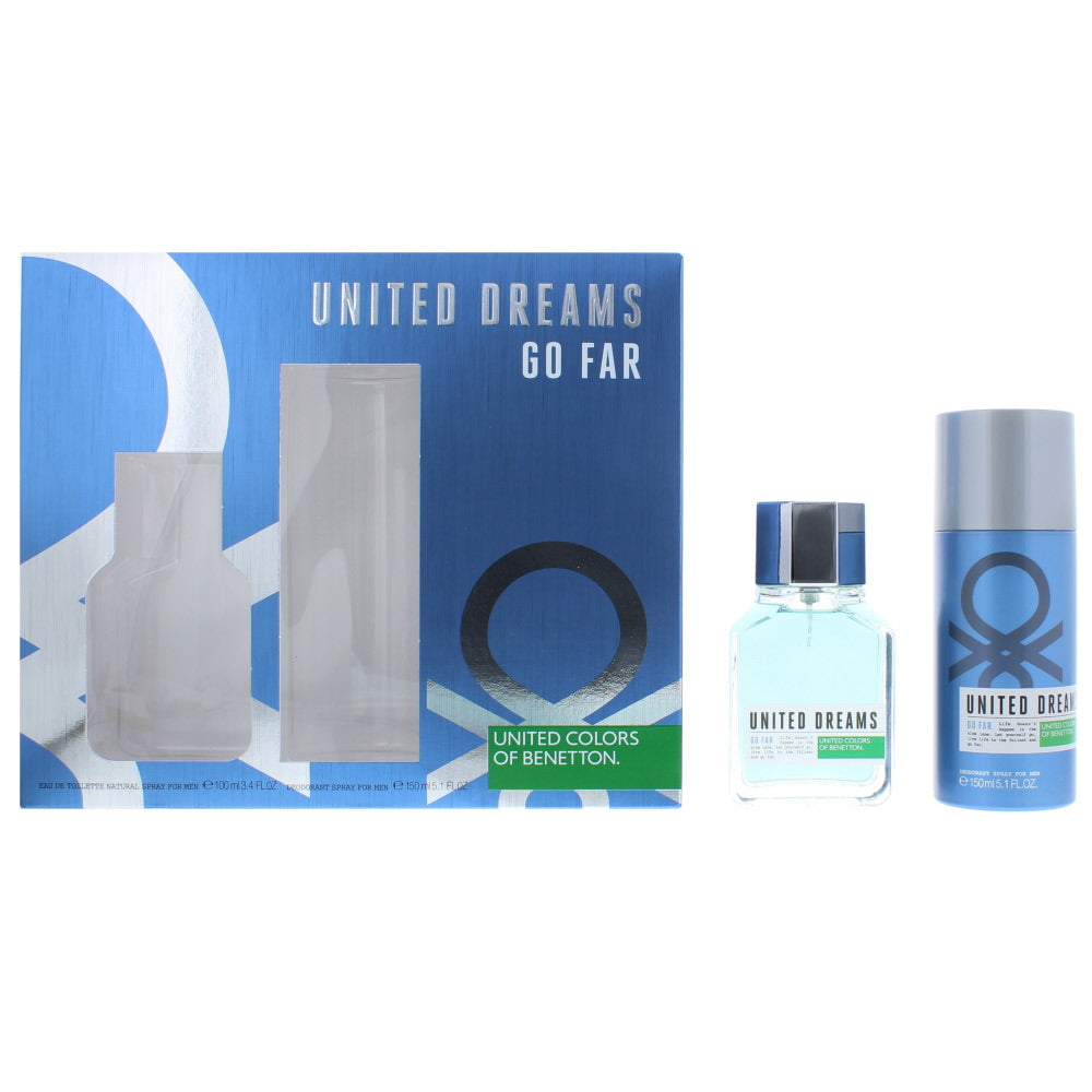 Benetton United Dreams Go Far Eau de Toilette 2 Pieces Gift Set