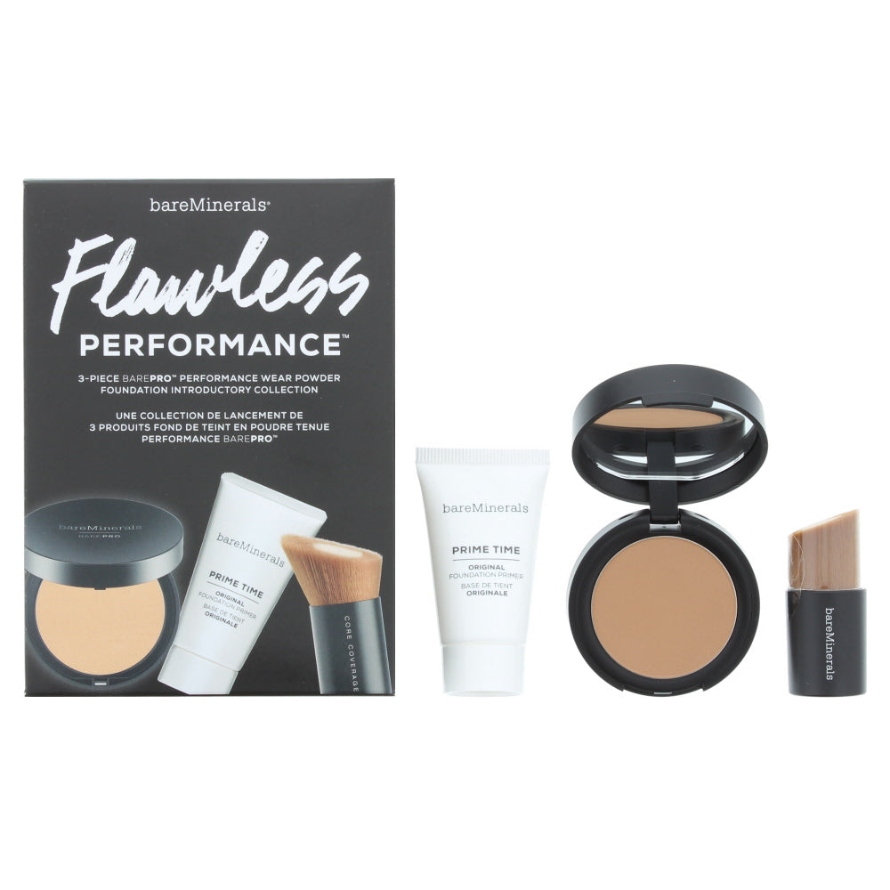 Bare Minerals Flawless Performance 18 Pecan Cosmetic Set 3 Pieces Gift Set