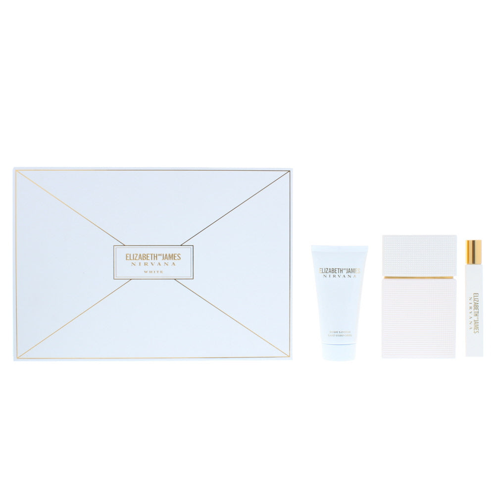 Elizabeth And James Nirvana White Eau de Parfum 3 Pieces Gift Set