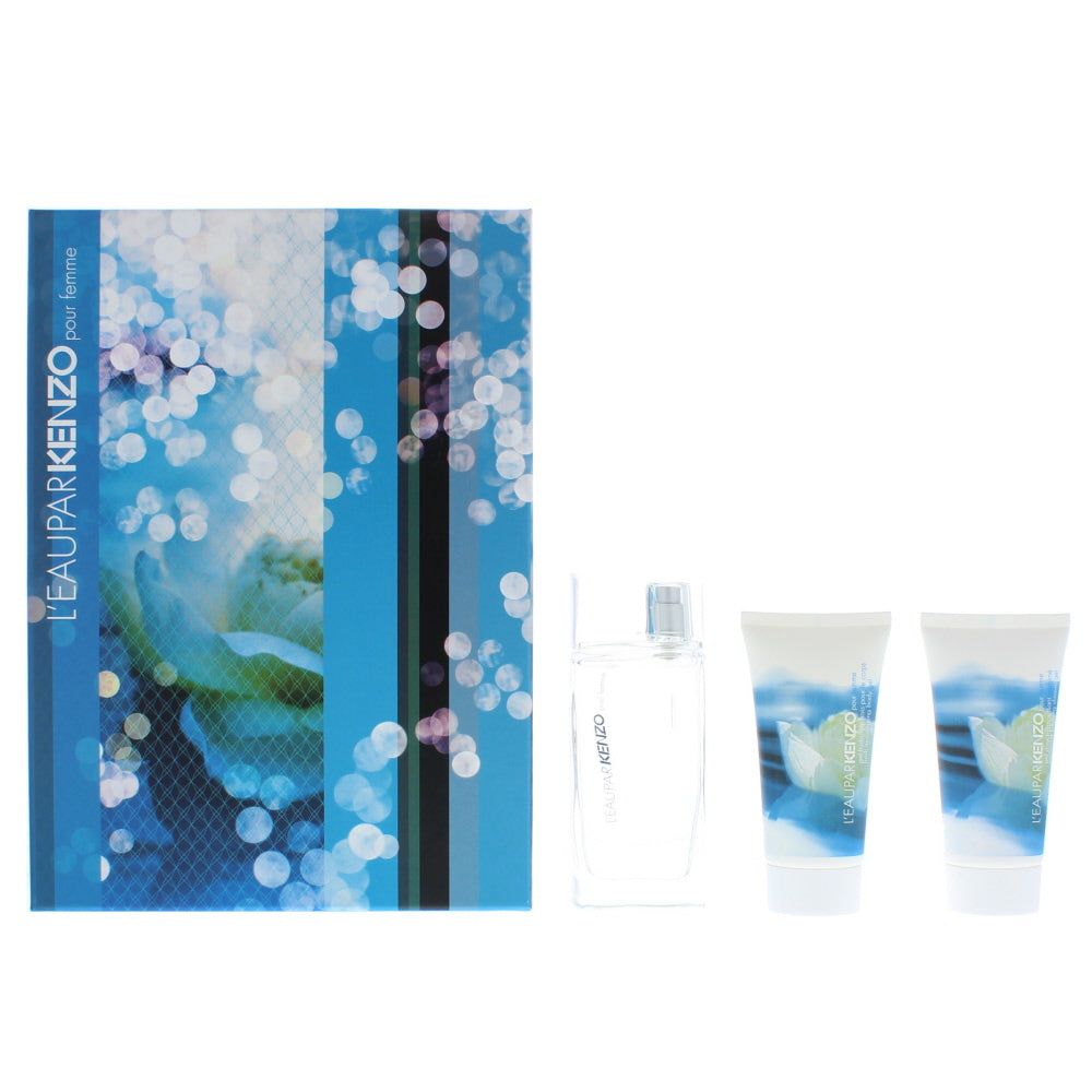 Kenzo L'eau Par Pour Femme Eau de Toilette 3 Pieces Gift Set
