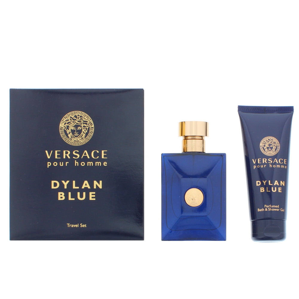 Versace Dylan Blue Eau de Toilette 2 Piece Gift Set: Eau de Toilette 100ml - Shower Gel 100ml