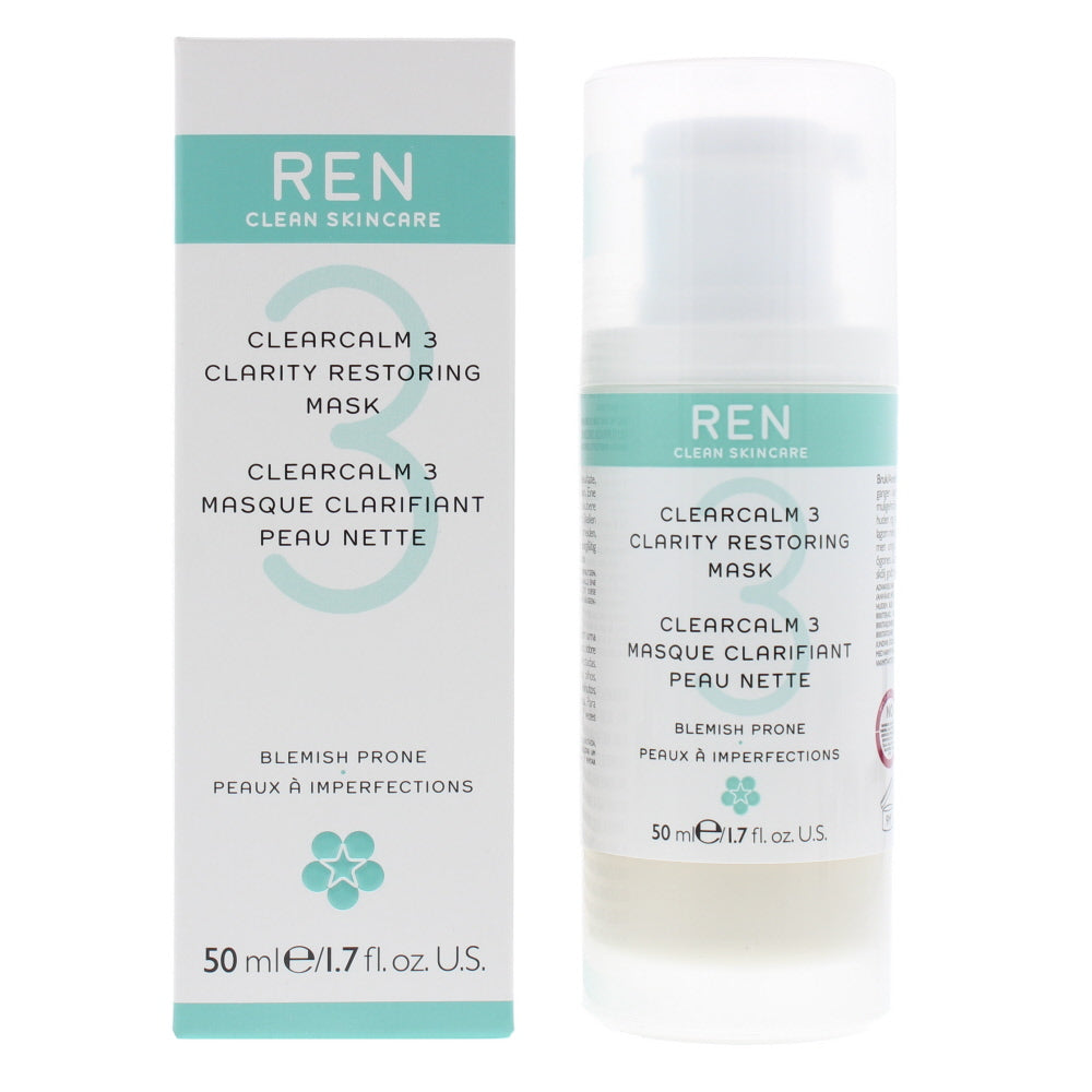 Ren Clearcalm 3 Clarity Restoring Blemish Prone Skin Mask 50ml