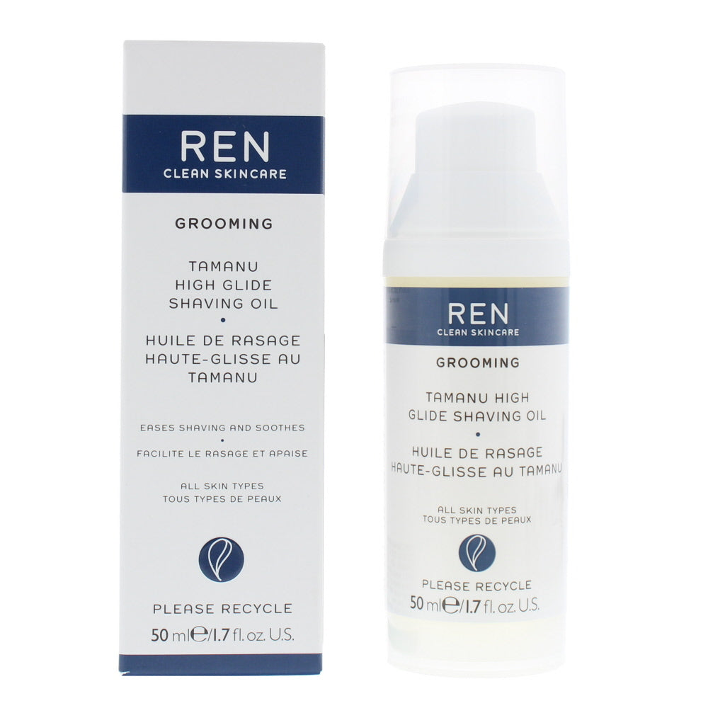 Ren Grooming Tamanu High Glide All Skin Types Shaving Oil 50ml