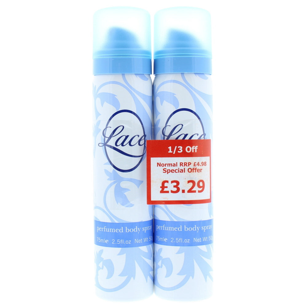Taylor Of London Lace Duo Body Spray 2 x 75ml