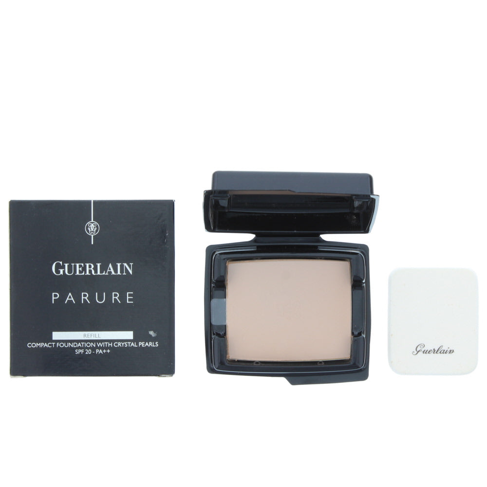 Guerlain Parure Compact Foundation With Crystal Pearls Spf 20 Refill 03 Beige Parfait Foundation 9g