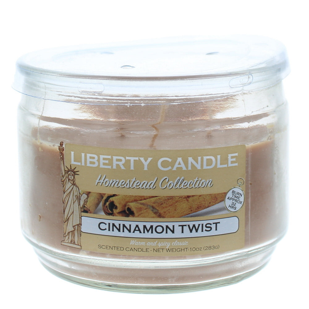 Liberty Candle Homestead Collection Cinnamon Twist Candle 10oz
