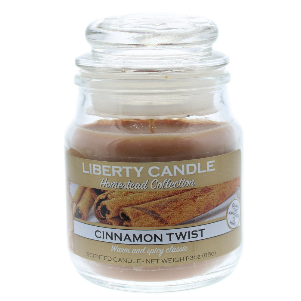 Liberty Candle Homestead Collection Cinnamon Twist Candle 3oz