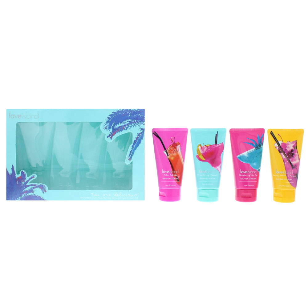 Love Island You Are Delicious! Shower Cocktails Travel Bodycare Set Gift Set : Shower Gel X 4 7.5ml