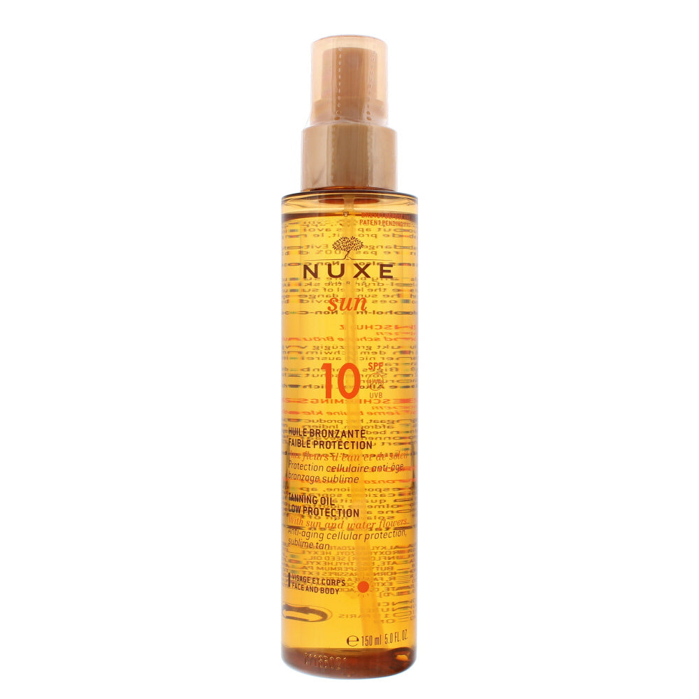 Nuxe Sun Low Protection Spf 10 Tanning Oil 150ml