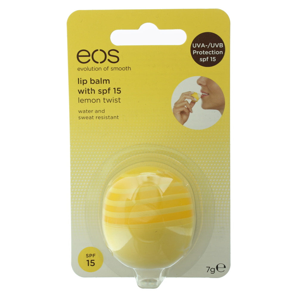 Eos Active Lemon Twist With Spf 15 Lip Balm 7g