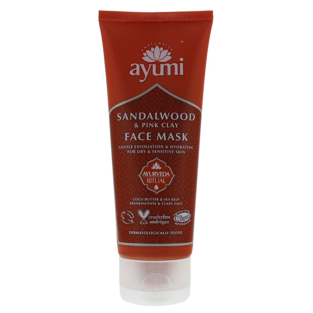 Ayumi Sandalwood & Pink Clay Dry & Sensitive Skin Face Mask 100ml