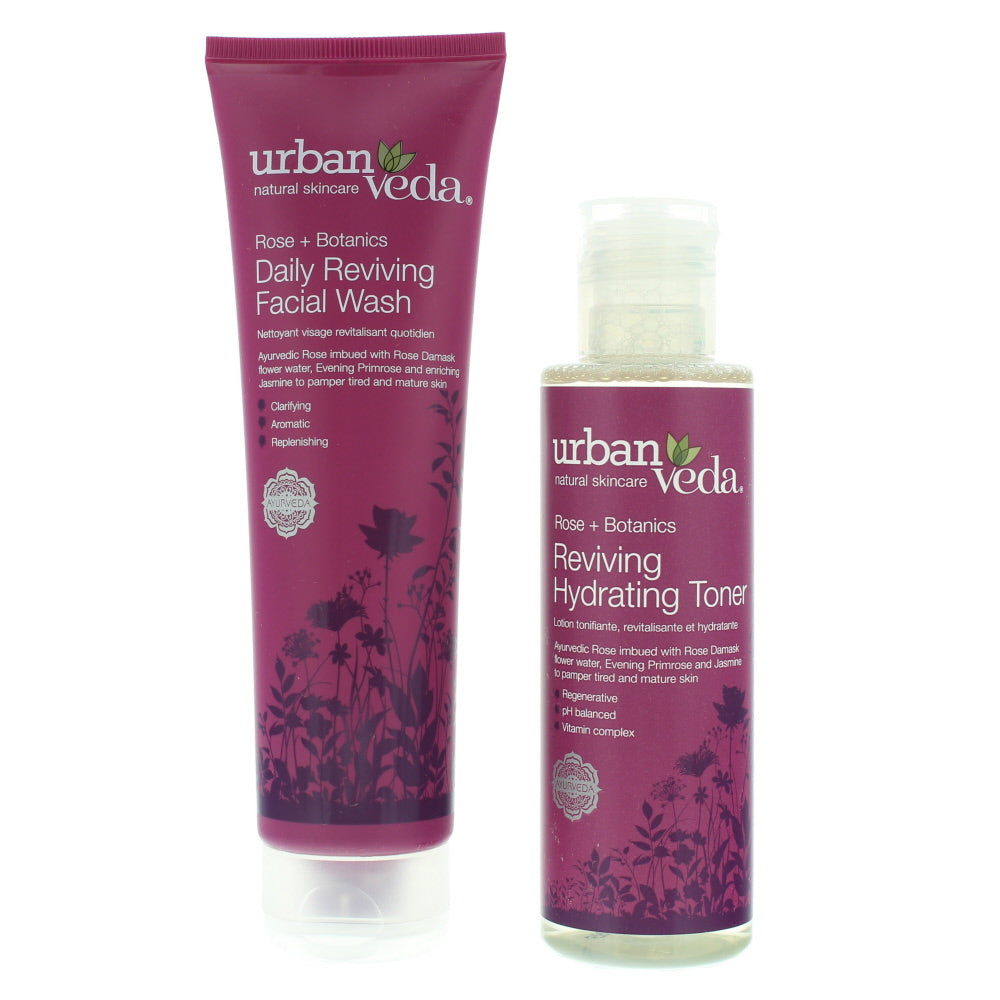 Urban Veda Reviving Facial Clensing Duo Skincare Set 2 Pieces Gift Set