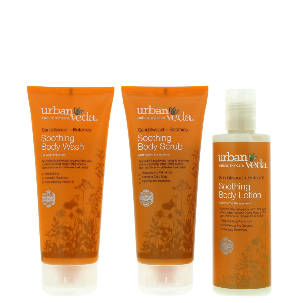 Urban Veda Soothing Body Ritual Bodycare Set 3 Pieces Gift Set