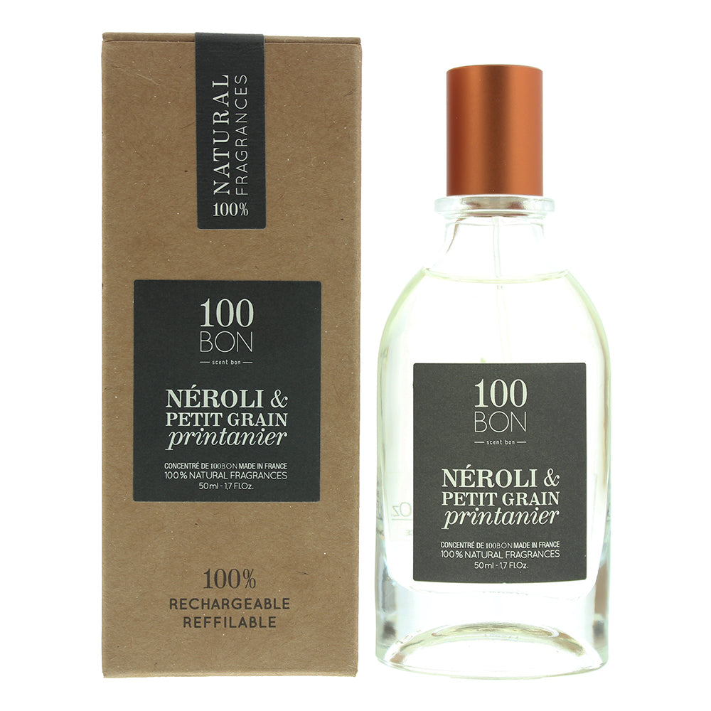 100 Bon Néroli & Petit Grain Printanier Concentré Refillable Eau de Parfum 50ml