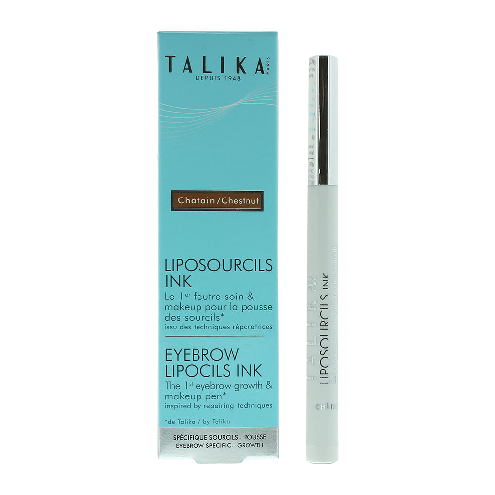 Talika Eyebrow Lipocils Ink Eyebrow Growth Chestnut Make-Up Pen 0.8ml
