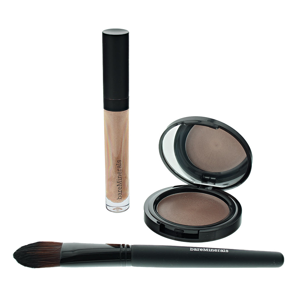 Bare Minerals Girl On The Glow Cosmetic Set 3 Pieces Gift Set