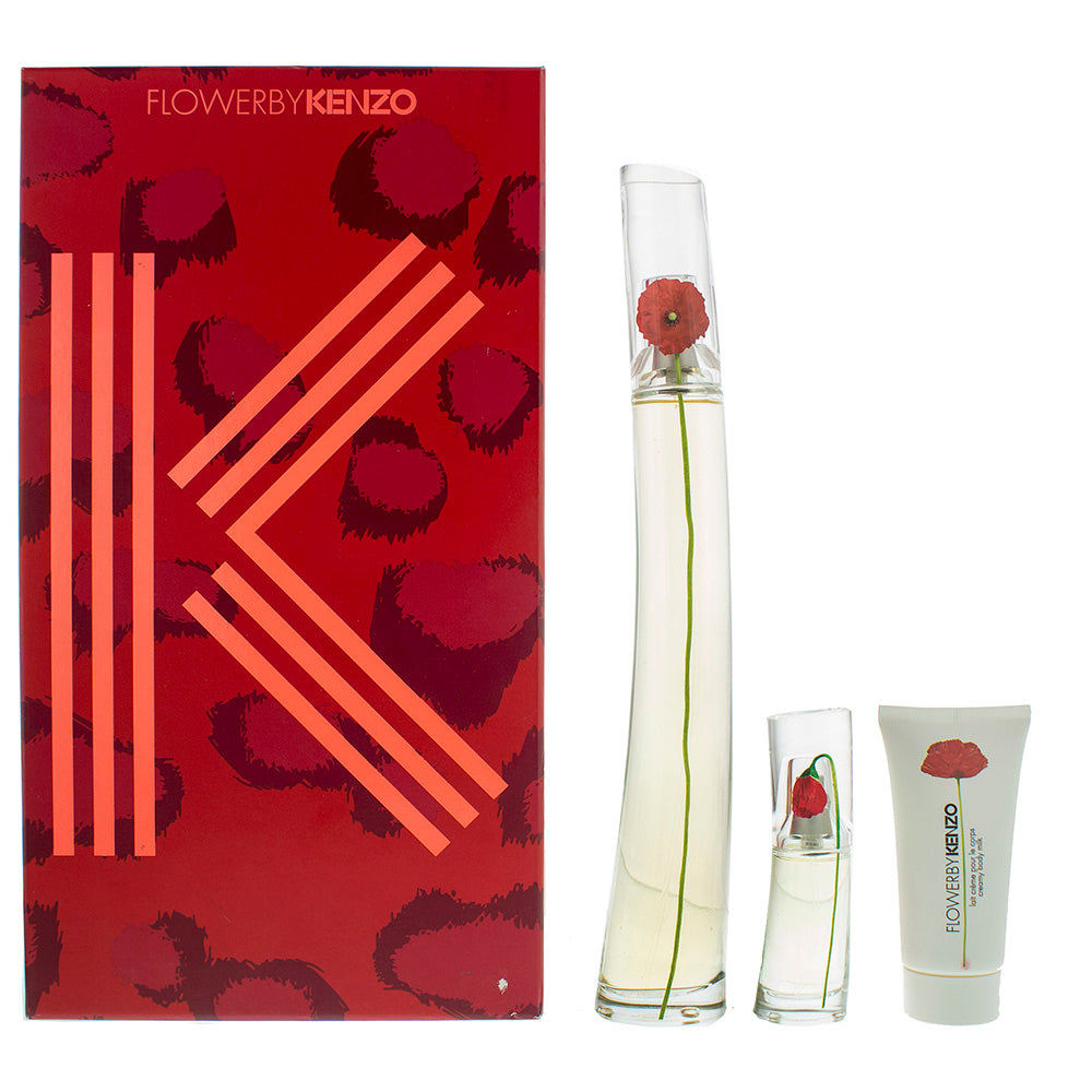 Kenzo Flower Eau de Parfum 3 Pieces Gift Set