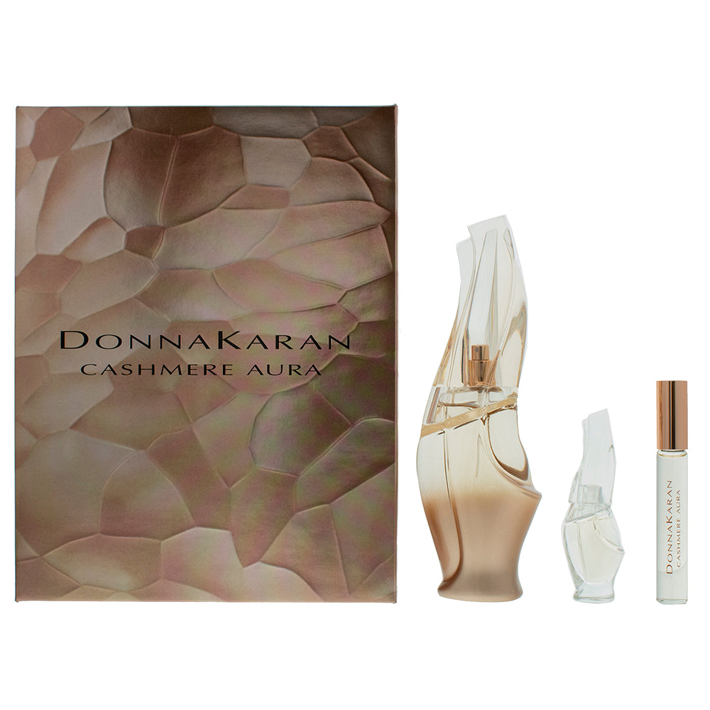 Donna Karan Cashmere Aura Eau de Parfum 3 Pieces Gift Set