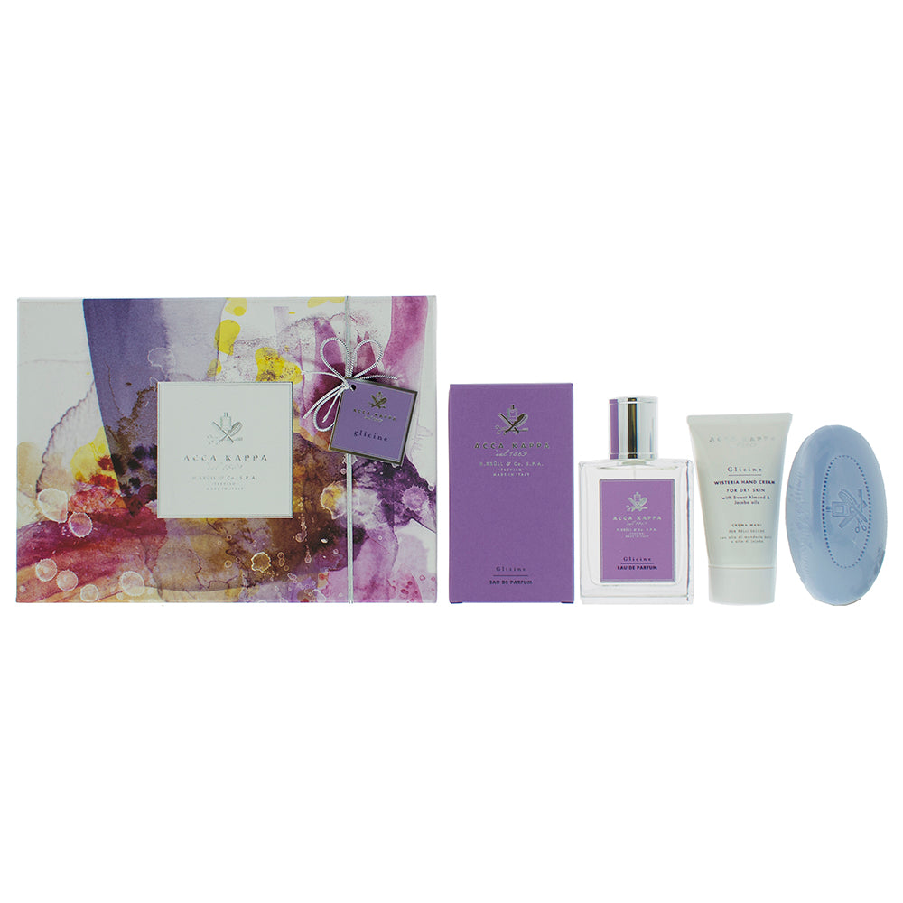 Acca Kappa Wisteria Glicine Eau de Parfum 3 Pieces Gift Set
