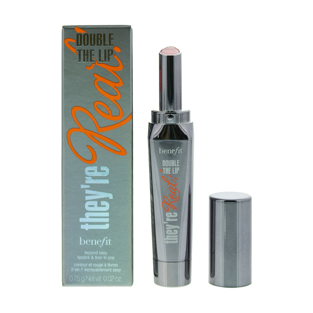 Benefit Double The Lip They're Real Mini Lusty Rose Lipstick 0.75g