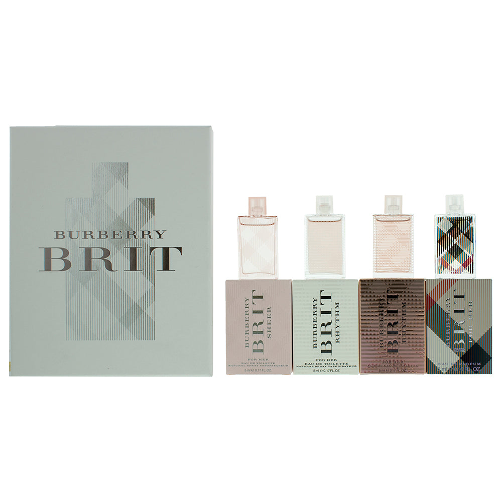 Burberry Brit For Her Collection Miniatures 4 Pieces Gift Set