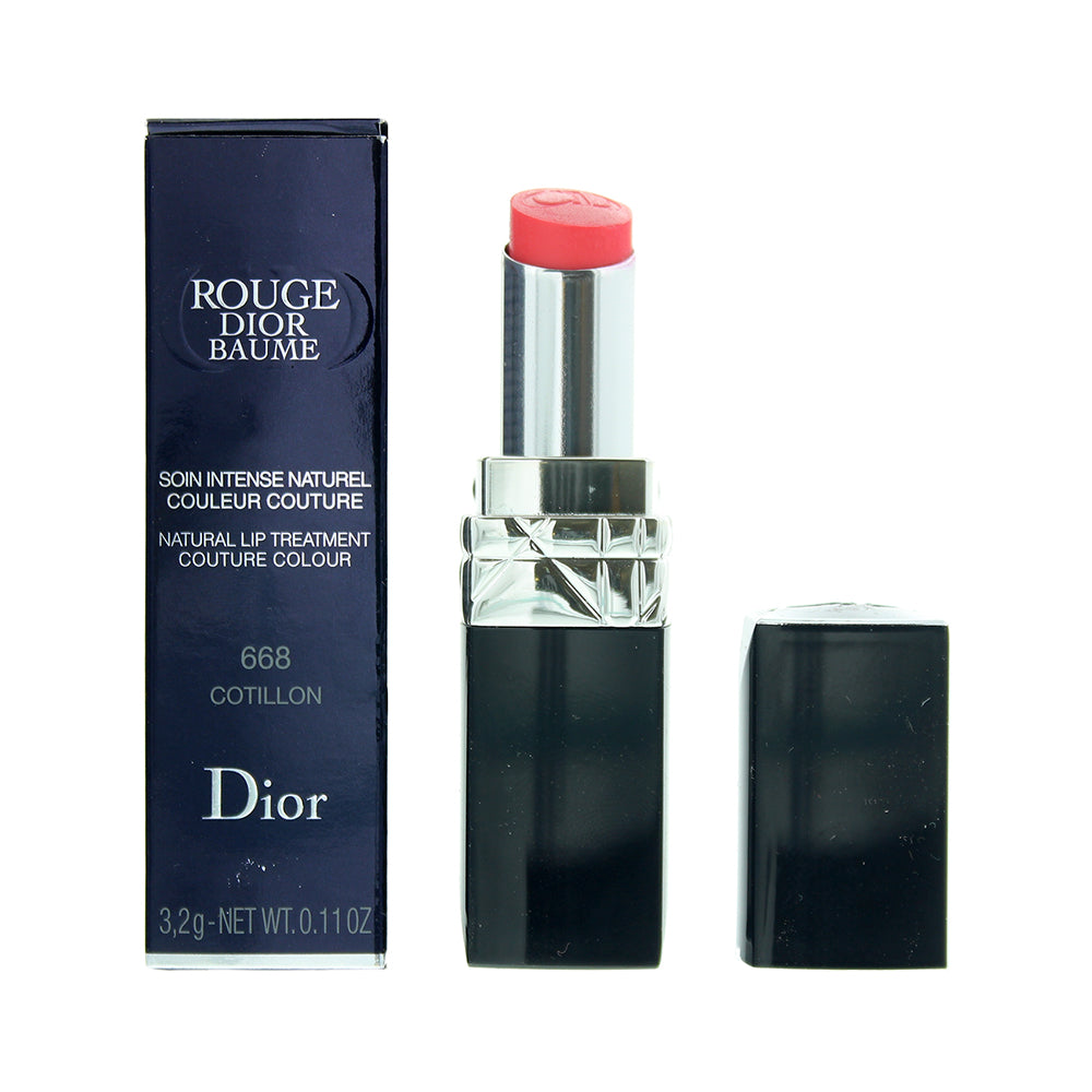 Dior Rouge Dior Baume Naturaql Lip Treatment No. 668 Cotillon Lipstick 3.5g
