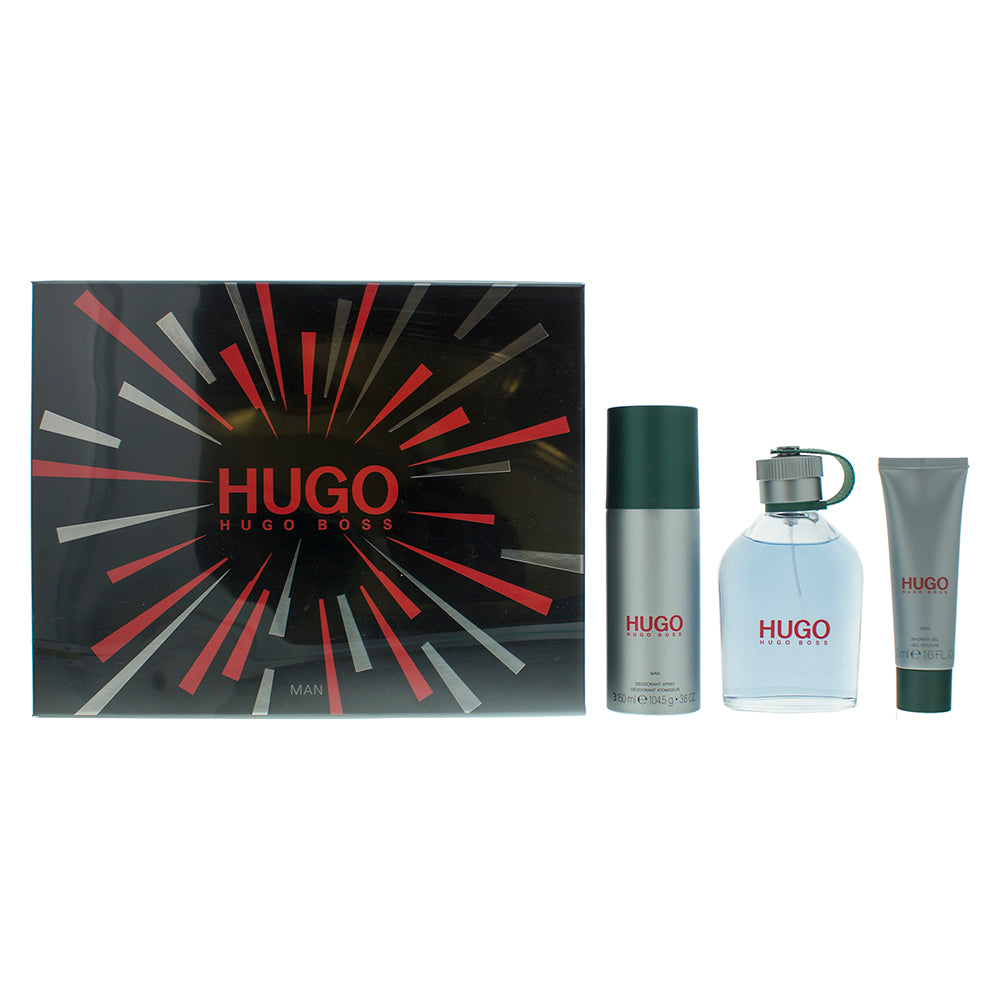 Hugo Boss Hugo Man Eau de Toilette 3 Pieces Gift Set