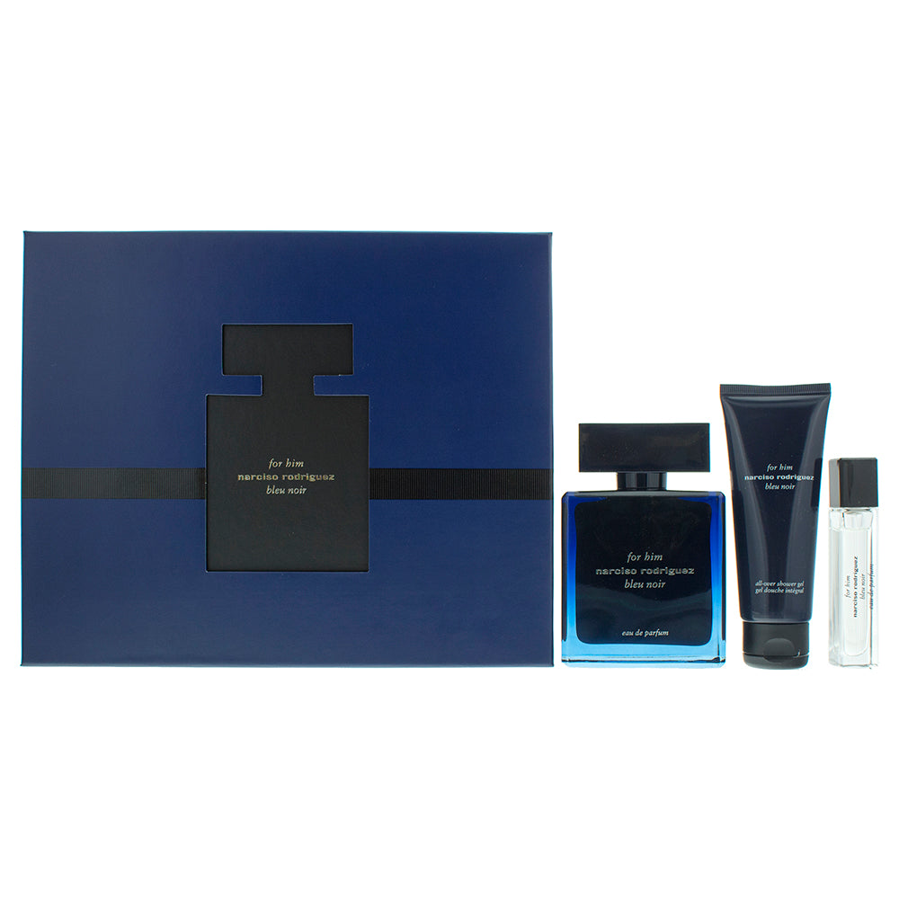 Narciso Rodriguez For Him Bleu Noir Eau de Parfum 3 Pieces Gift Set