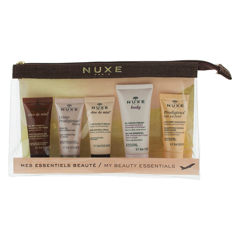 Nuxe Travel Kit My Beauty Essentials Skincare Set 5 Pieces Gift Set