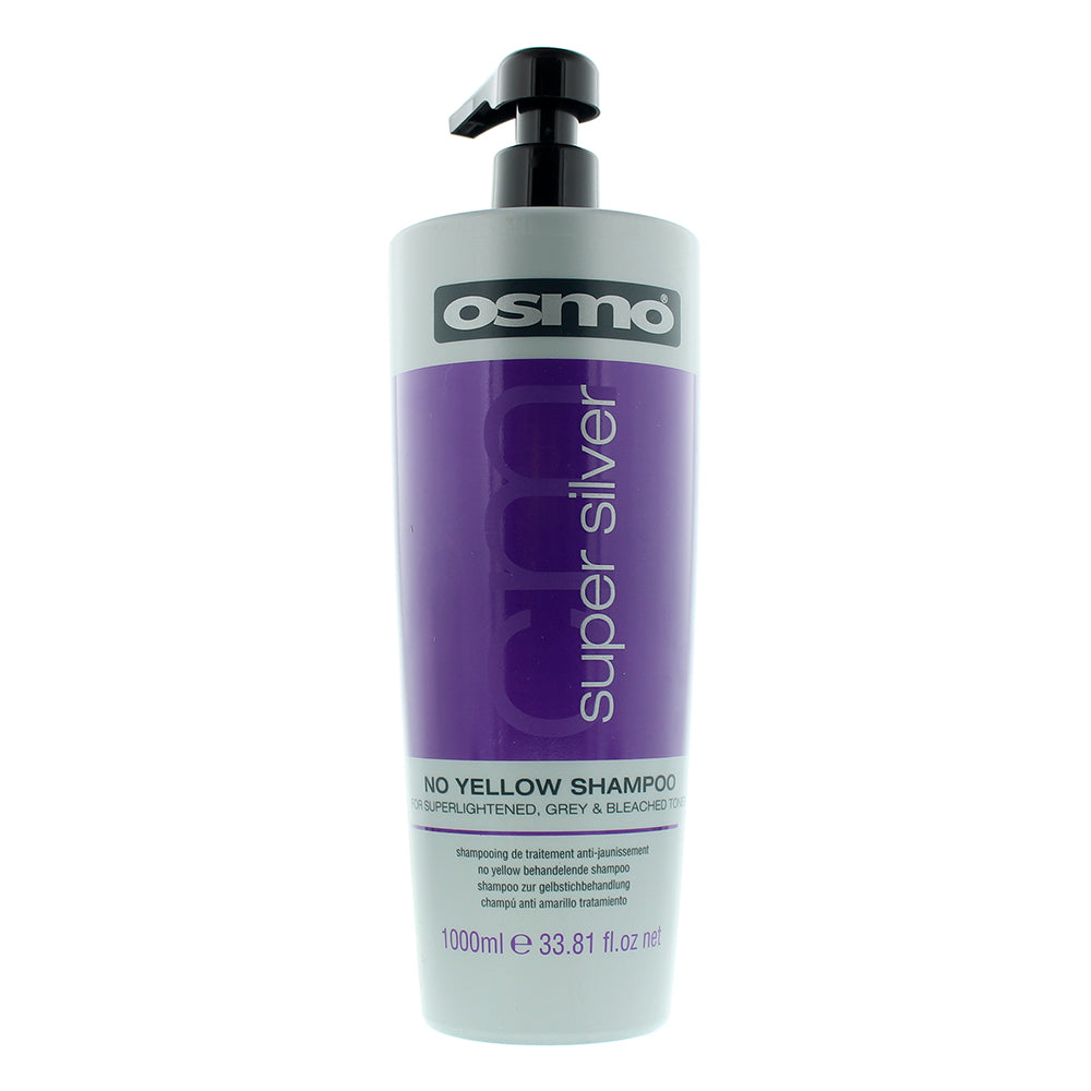 Osmo Super Silver No-Yellow For Superlightened, Grey & Bleached Tones Shampoo 1000ml