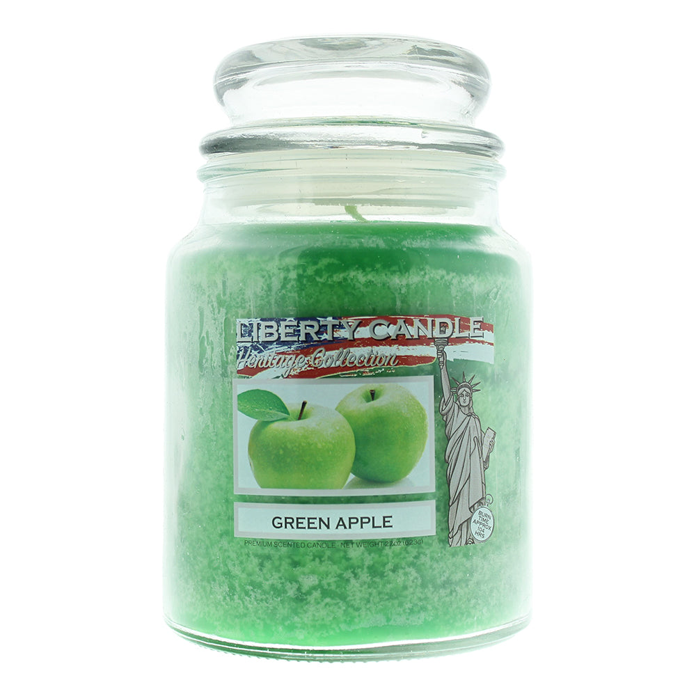 Liberty Candle Heritage Collection Green Apple Candle 22oz
